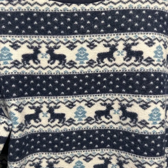 Easel Navy and White Knit Sweater - Picture 2 of 3